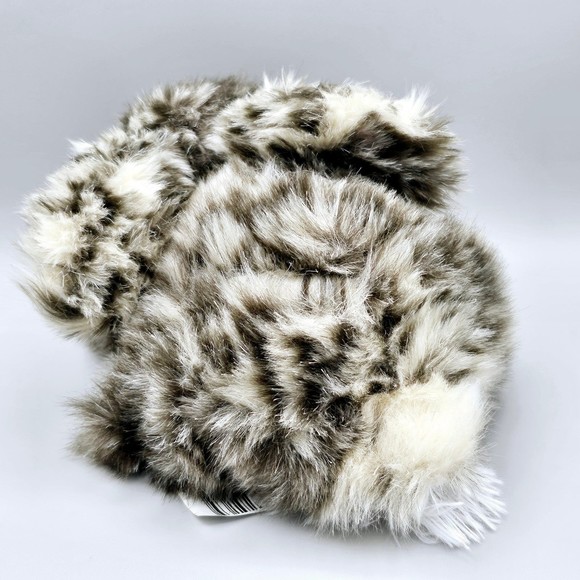 Bunny Rabbit Plush 8"  Realistic Fur Speckled Agouti Stuffed Animal Toy - Picture 4 of 6